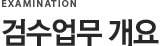 검수업무 개요